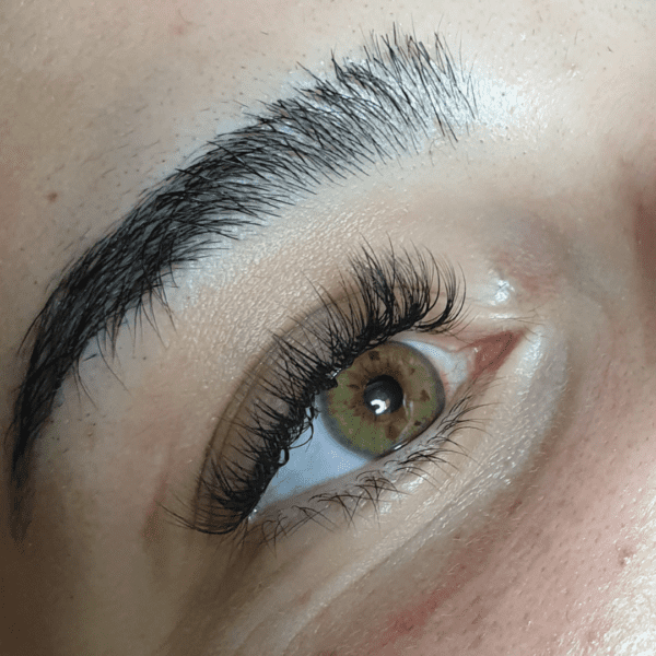 Single lash extensions opfyldning medium