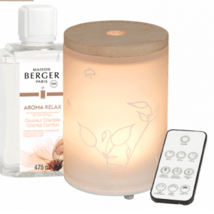 Maison berger mist diffuser relax aromaterapi - Elektronisk m. lys - Spicy & Woody